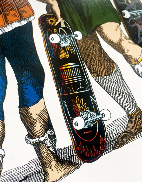 Zoom sur la board Vx1000 Skateturions