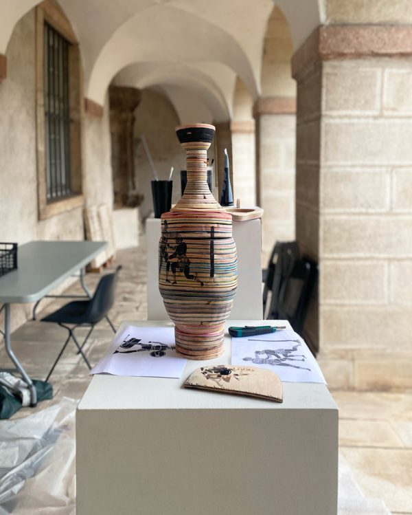 Secutor disciplina 3D lekythos WIP au Musée des Ursulines